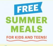 Free Summer Meals for Children and Teens