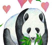 Crafternoons: Fork Print Panda Painting 