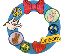 Dr. Martin Luther King, Jr. Paper Plate Wreath 