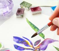 Creative Aging: Garden Flowers in Watercolor - Intermediate Level