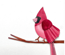 Cardinal Paper Cut Art Workshop image