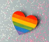 Pride: Layered Rainbow Heart Ornament Craft image